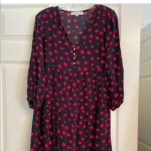 New Loft Midi Dress size large.